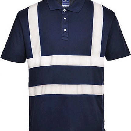 F477 Mens Reflective Iona Work Polo Shirt Navy, 5X-Large-KarWorkwear