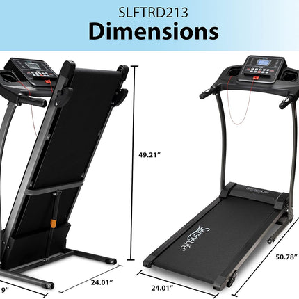 Folding Treadmill Exercise Running Machine - Electric Motorized Running Exercise Equipment