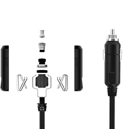 500W Power Inverter DC 12V to 110V AC Converter with Alligator Battery Clamp 4.8A Dual USB Car Charger ETL Listed