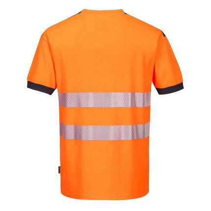 T181 PW3 Hi-Vis Short Sleeve Safety T-Shirt Yellow/Black, Medium-KarWorkwear