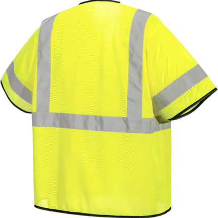 US397 Hi Vis Tampa Mesh Class 3 Vest Safety Waistcoat Lightweight Breathable Reflective Workwear High Visibility