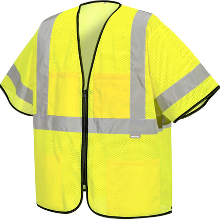 US397 Hi Vis Tampa Mesh Class 3 Vest Safety Waistcoat Lightweight Breathable Reflective Workwear High Visibility