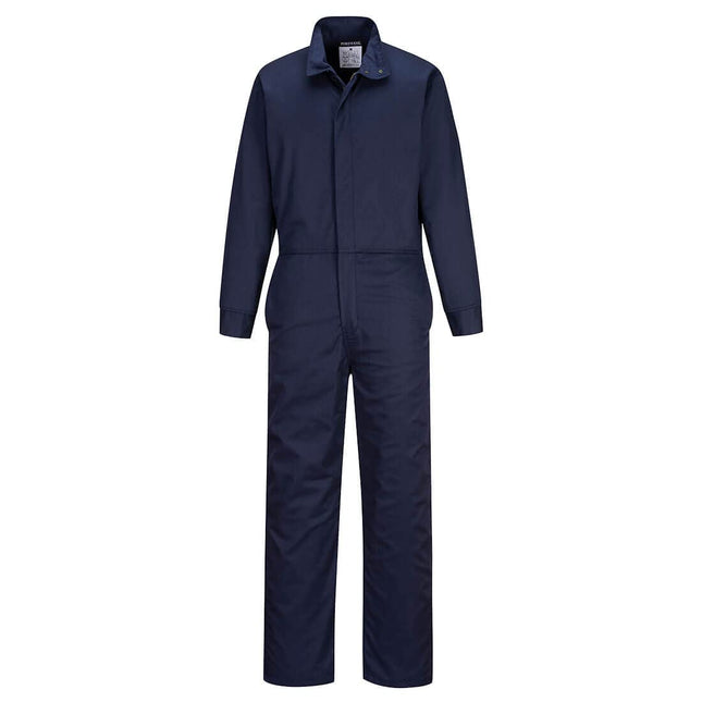 FR505 Men'S FR Coveralls - Bizflame 88/12 Flame Resistant Safety Workwear Coveralls Navy, X-Large