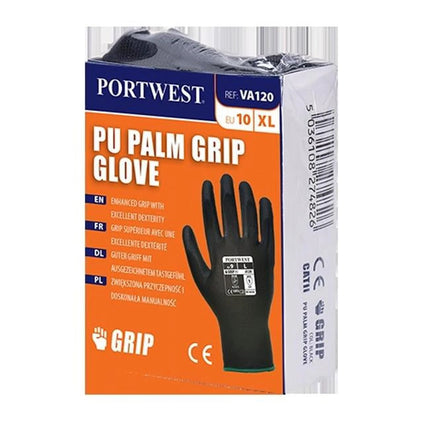 VA120 Vending PU Palm Glove Gray, Small-KarWorkwear