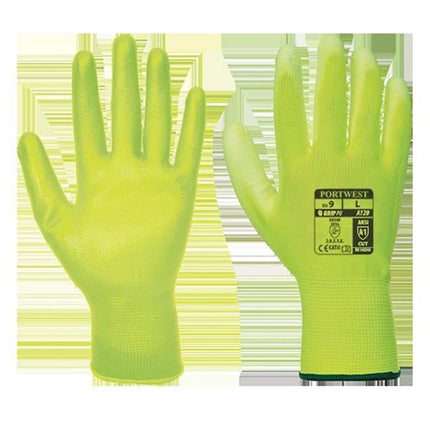 A120 Work Gloves PU Palm Dipped Abrasion and Tear Resistant Black, X-Small-KarWorkwear