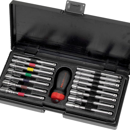 16 Piece Ratcheting Nutdriver Set | SAE & Metric | 8916D
