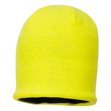 FR18 Mens FR Knitted Hi-Vis Safety Hat Yellow-KarWorkwear