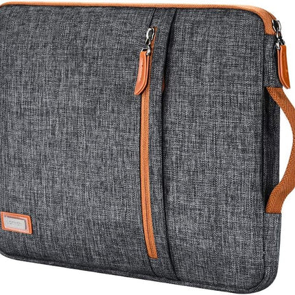 10.1 Inch Laptop Sleeve Case Water-Resistant Tablet Protective Carrying Handle Bag for 10.5" Ipad Pro/9.7" Ipad Air 2/10" Surface Go/Samsung Galaxy Tab S2 S3 S4/10.1"Lenovo Yoga Tab 3,Dark Grey