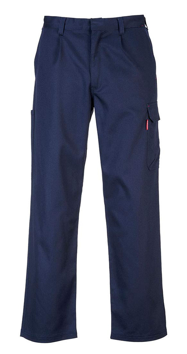 BZ31 Mens Safety Cargo Pants in Flame Resistant Bizweld ASTM NFPA, Navy, Larger