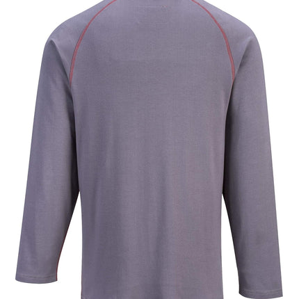 FR01 Bizflame Flame Resistant Crew Neck Sweatshirt Gray, X-Large